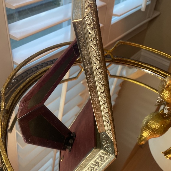 Vintage Silver Metal Filigree Picture Frame 4.5”x6.5” - Picture 6 of 8